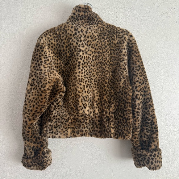 Vintage J. Percy Marvin Richards Leopard Faux Fur Jacket Women’s XS Glam Retro - Picture 6 of 10